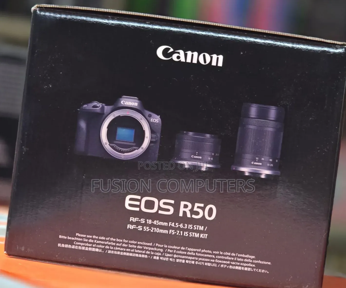 Canon Eos R50 Mirrorless Camera With 18-45mm and 55-210mm
