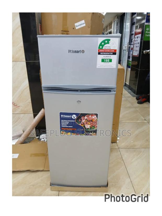 Volsmart Fridge118l, Freezer Energy Saving Double Doors Refrigerator