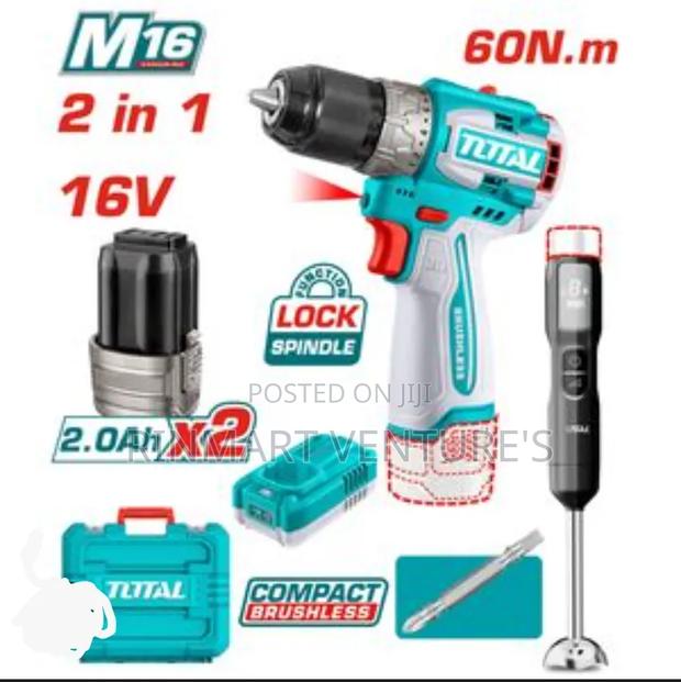 Quality Total Cordless Drill and Hand Blender Set - main view