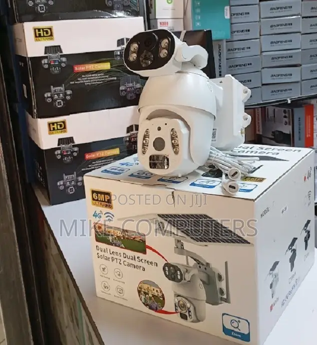 Ubox Imported 4mp Dual Lens PTZ Camera 4g Solar