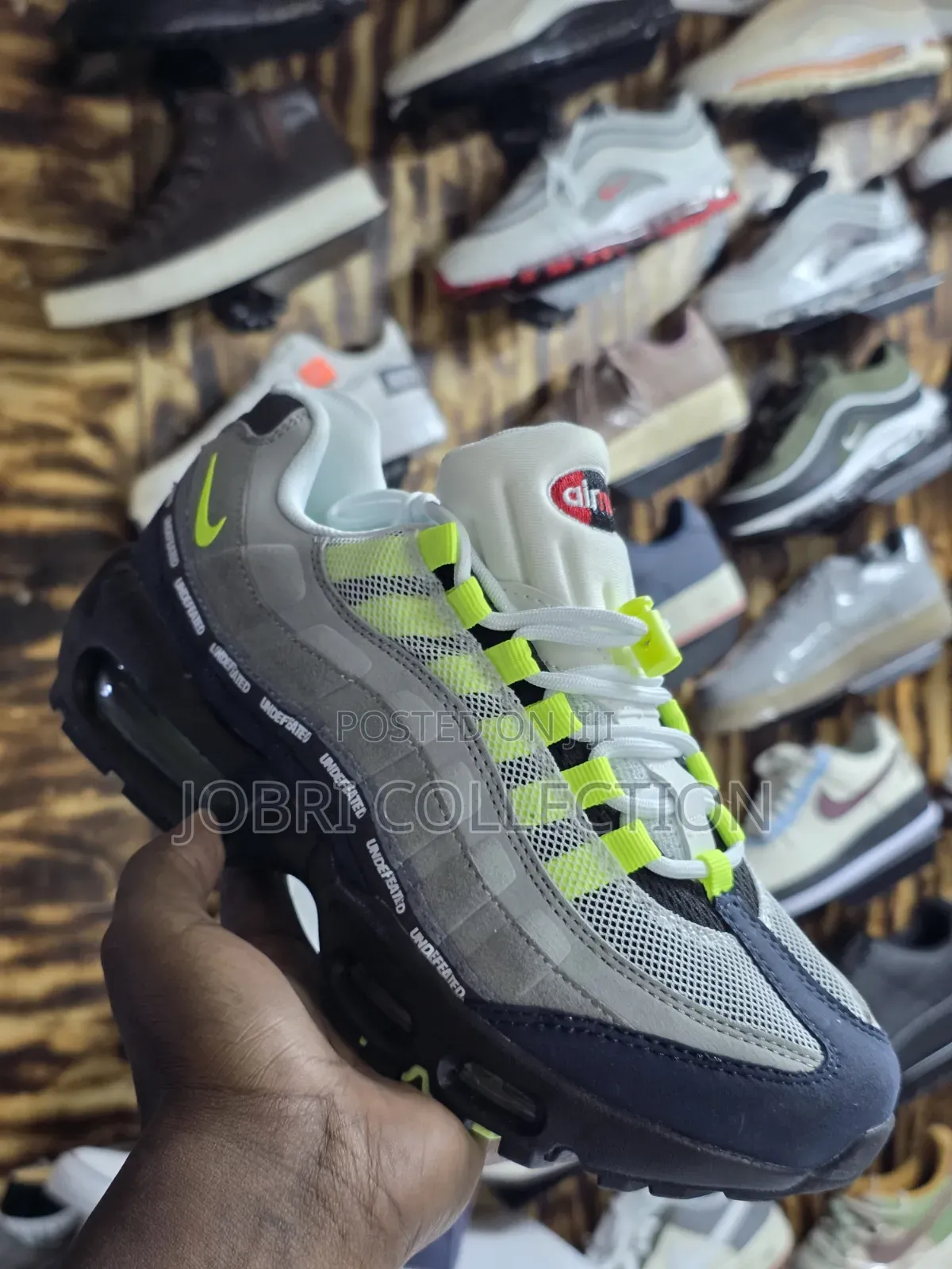 Undefeated X Nike Air Max 95 Grey Volt Sneakers