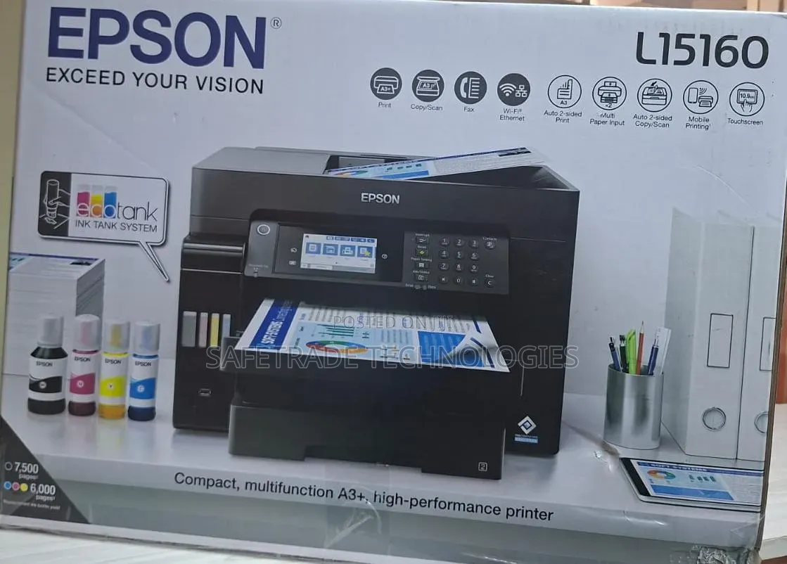 Ultimate Epson L15160 Coloured Wireless A3 Duplex Printer