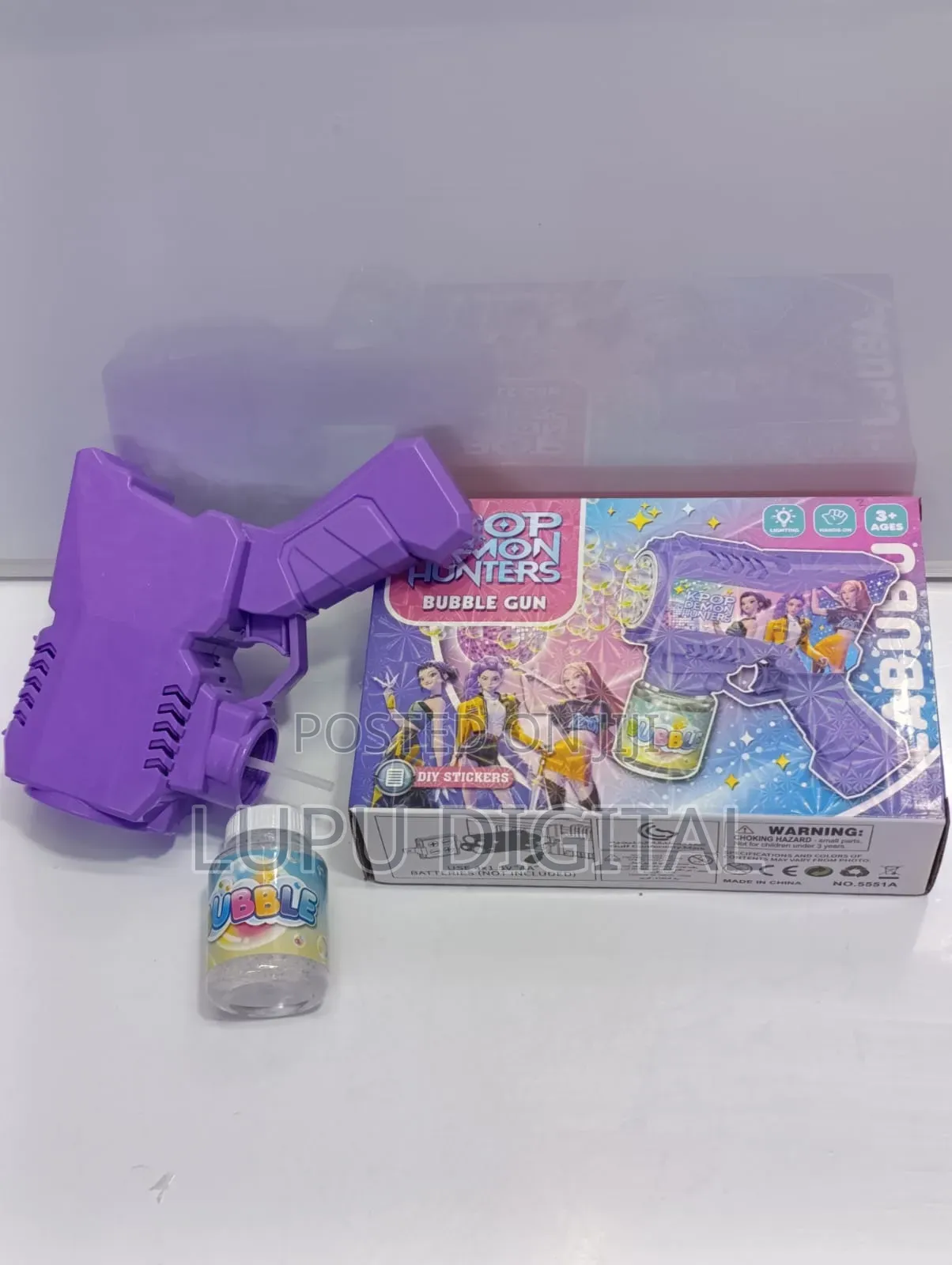 Labubu Bubble Gun. Electronic Foaming and Light