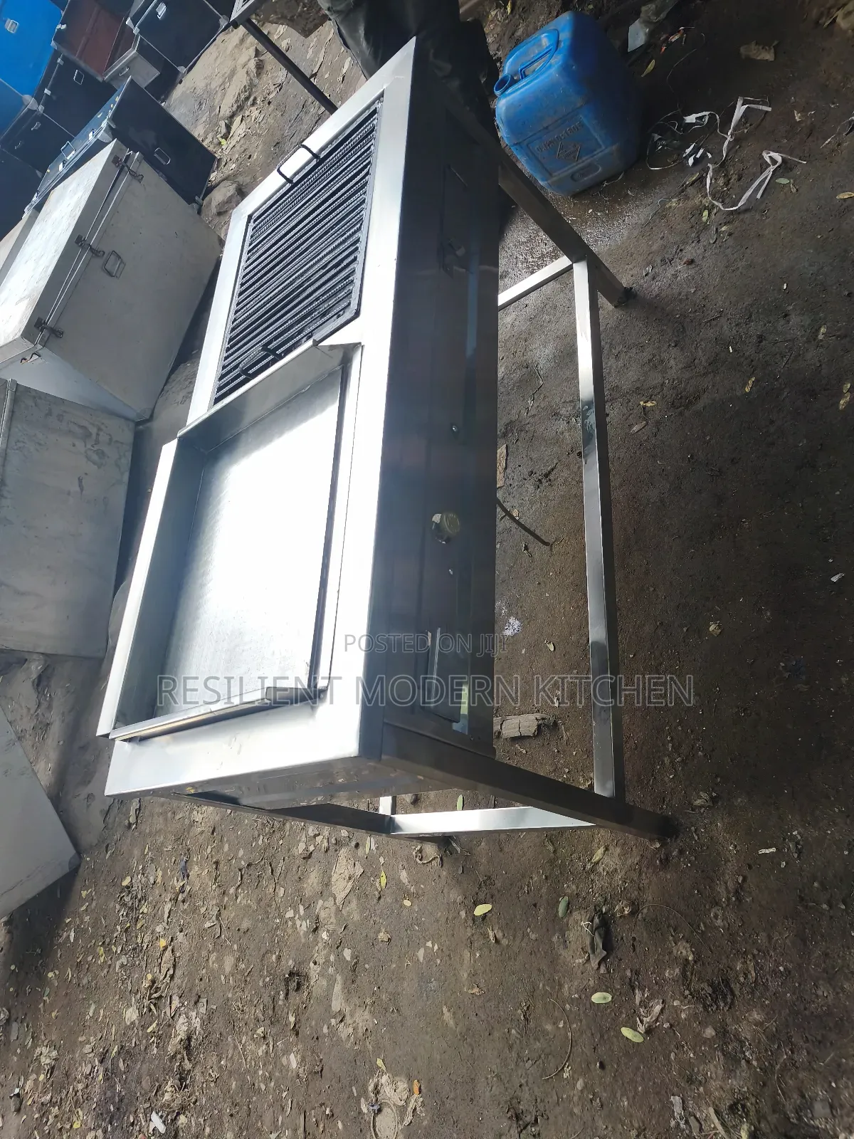 Stainless Heavy Duty Combined Griddle and a Griddle