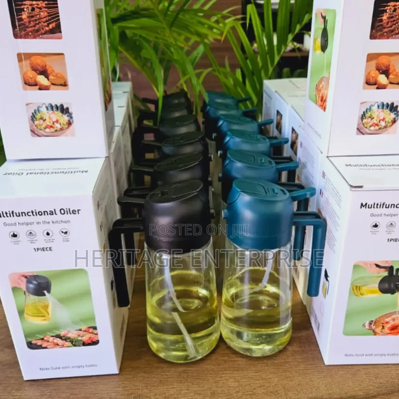 Oil Jar, 2 in 1 Oil / Vinegar Sprayer