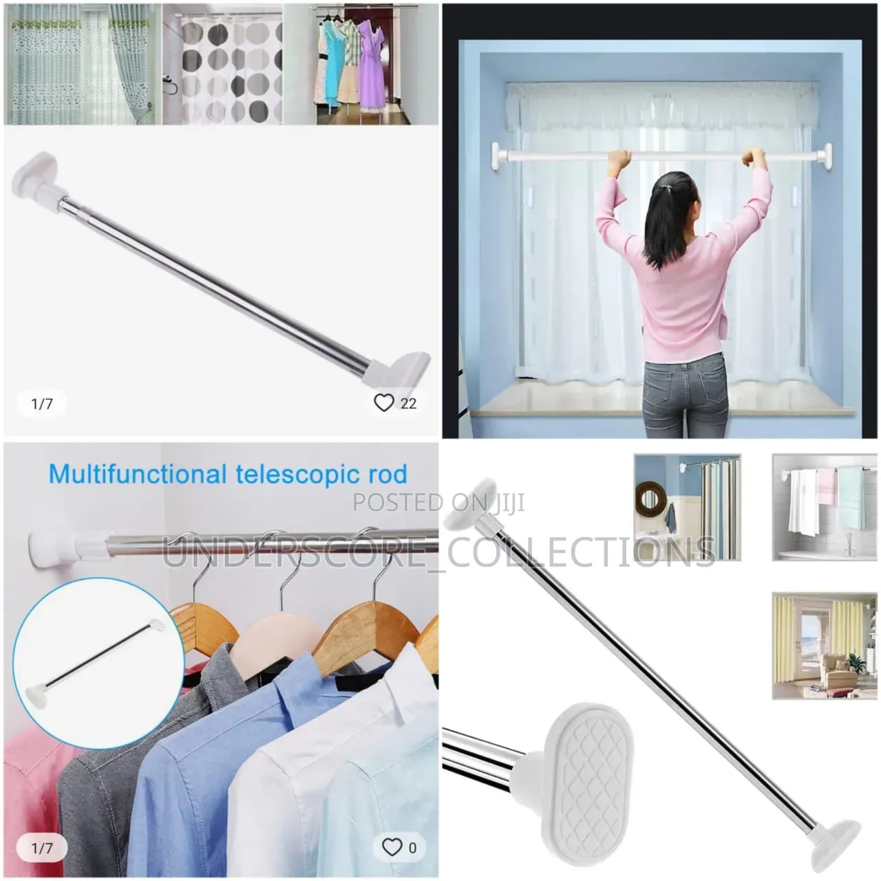 Multipurpose Extendable Telescopic Rod .