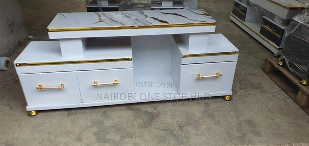 Executive Tv Stand With Marble Top - thumbnail 2