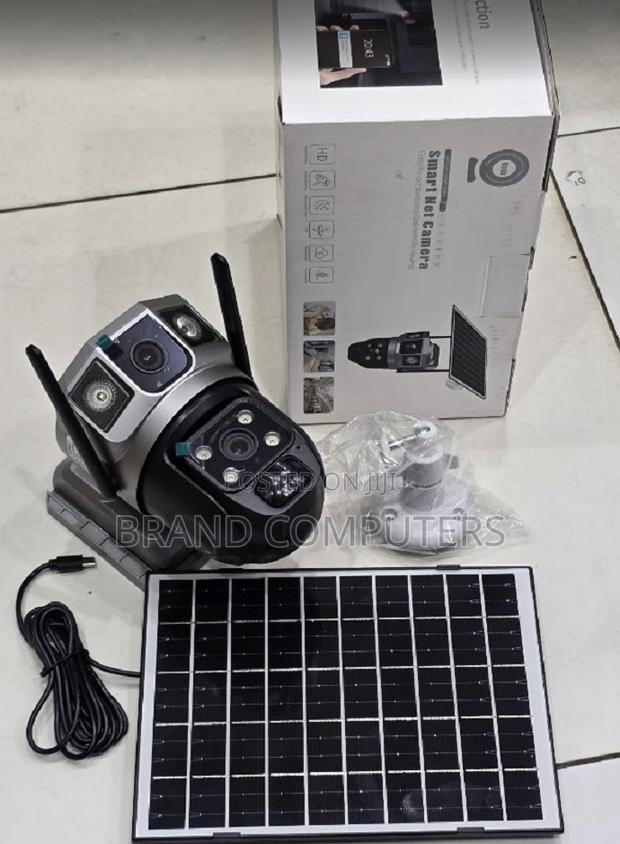 V380 Wireless Solar Security Cameras Waterproof Dual Lens Solar Camera - main view
