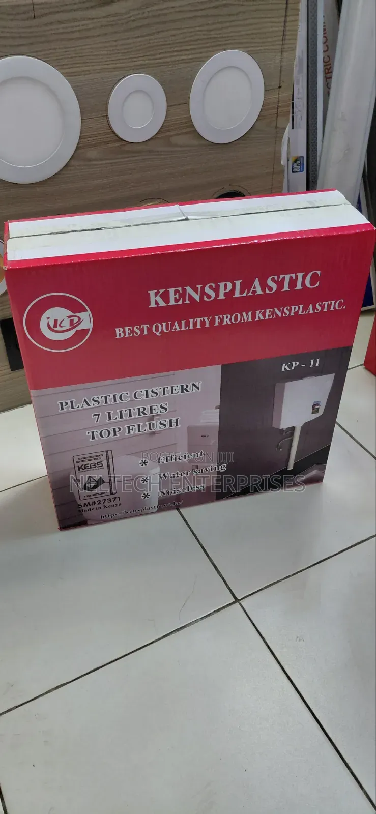 Plastic Cistern With Push Button