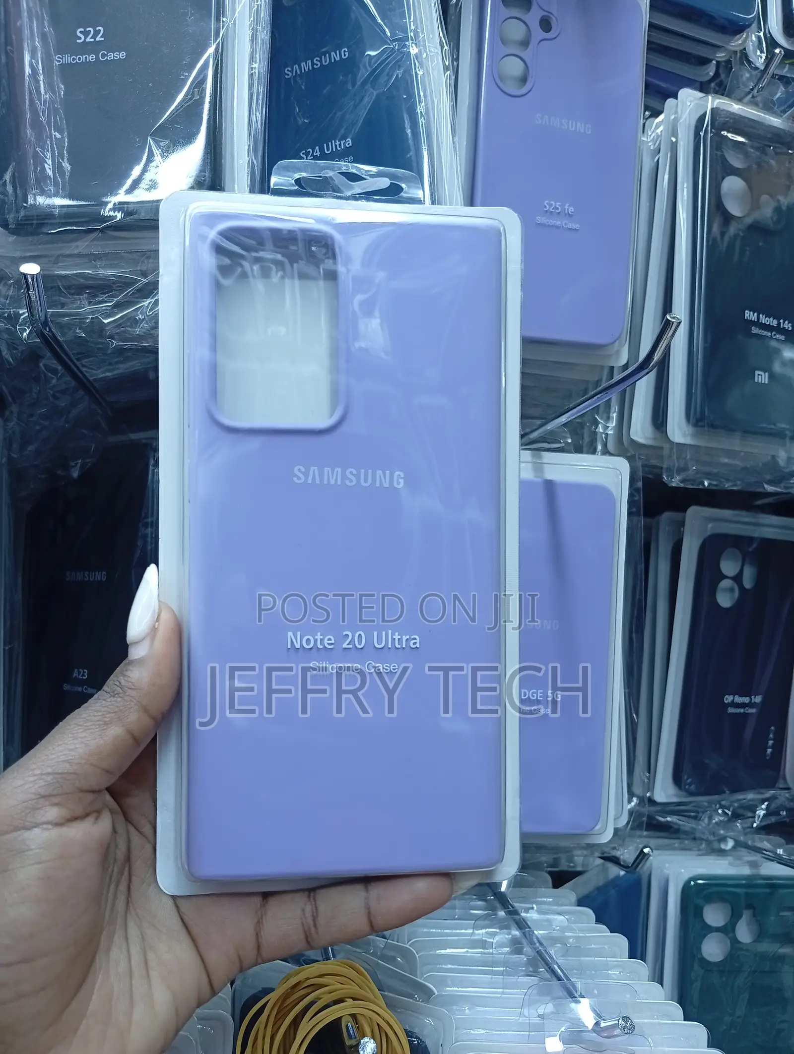 Samsung Galaxy Note 20 Ultra Purple Flexible Silicone Material Case