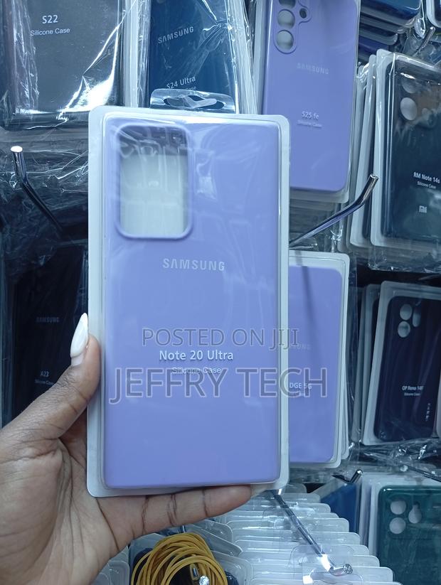 Samsung Galaxy Note 20 Ultra Purple Flexible Silicone Material Case