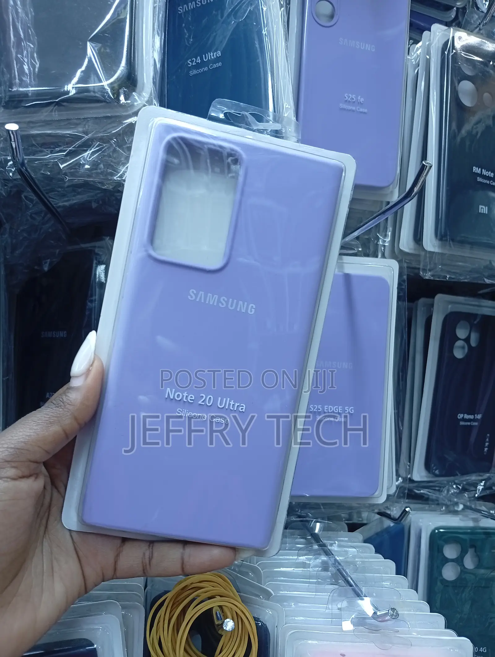 Samsung Galaxy Note 20 Ultra Purple Flexible Silicone Material Case