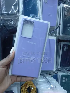 Samsung Galaxy Note 20 Ultra Purple Flexible Silicone Material Case