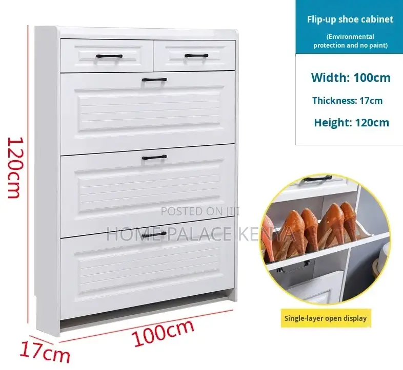 Shoe Rack: Ultra-Thin Flip Shoe Cabinet
