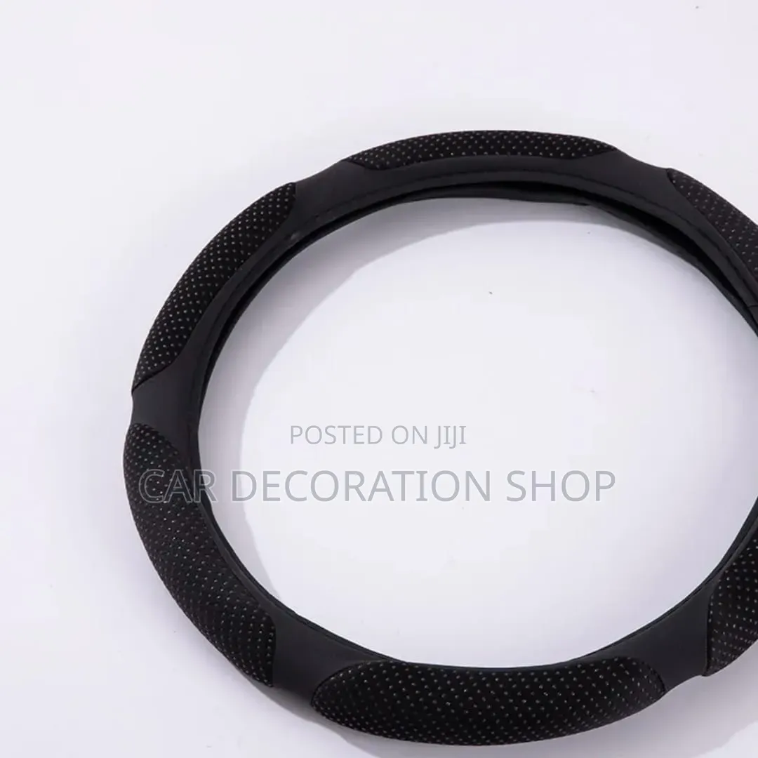 Breathable Spongy Padded Black Steer Cover