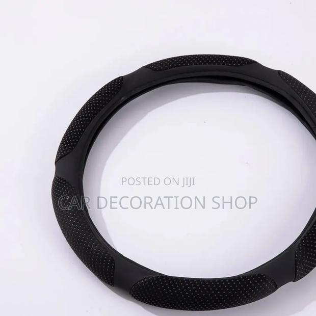 Breathable Spongy Padded Black Steer Cover