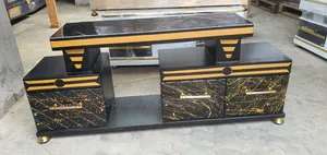 Executive Marble Finish Tv Stand