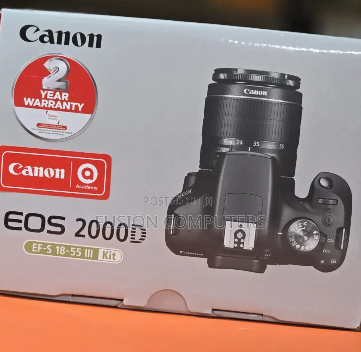 Canon Eos 2000d DSLR Camera With 18-55mm Lens