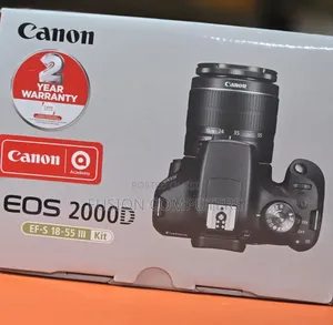 Canon Eos 2000d DSLR Camera With 18-55mm Lens