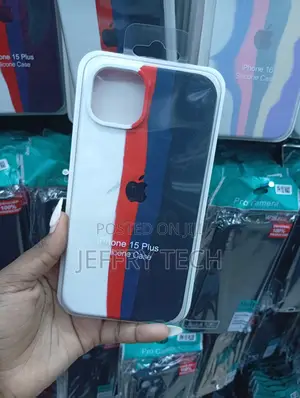 iPhone 15 Plus "Rainbow" or "Watercolor" Style Stripe Pattern Cover
