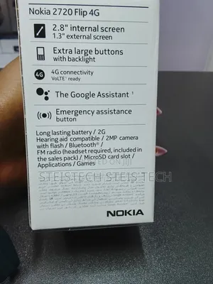 New Nokia 2720 Flip 512 GB Black