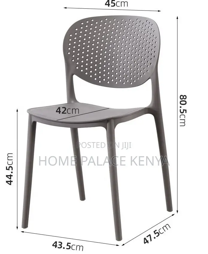 Dining Chair: Home Dining Chair in Durable Plastic