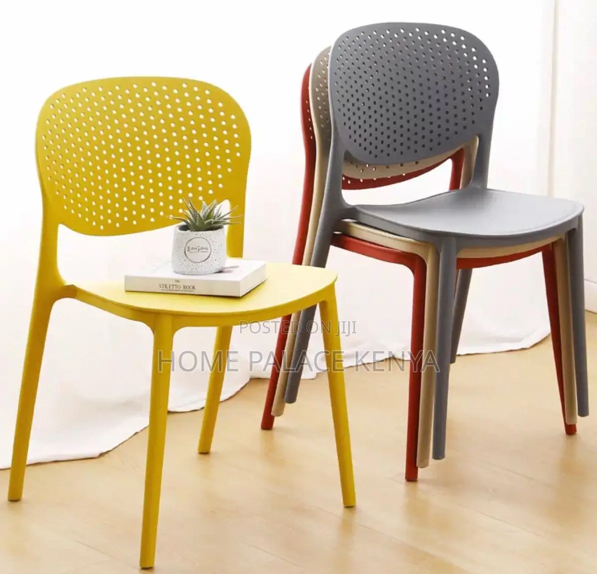 Dining Chair: Home Dining Chair in Durable Plastic