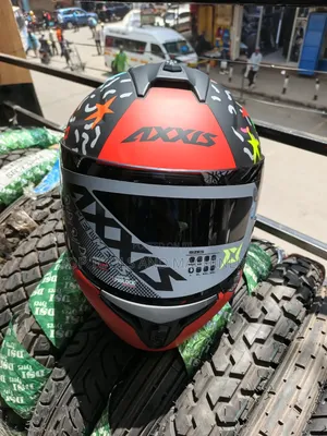 Draien Axxis S Crazy Dot Certified Motorcycle Helmet