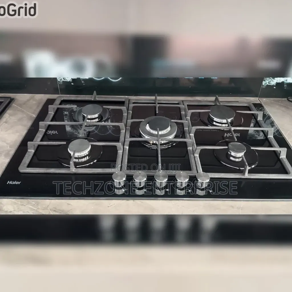 Haier Hob-S775b 75 Cm 5 Burners Built-in Cooker – Black ,