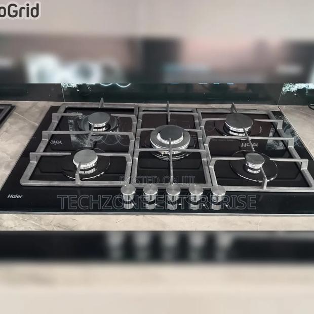 Haier Hob-S775b 75 Cm 5 Burners Built-in Cooker – Black ,
