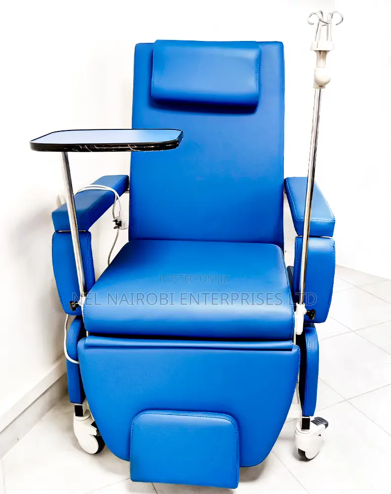 Light Blue Green Brown Electric Dialysis Chair