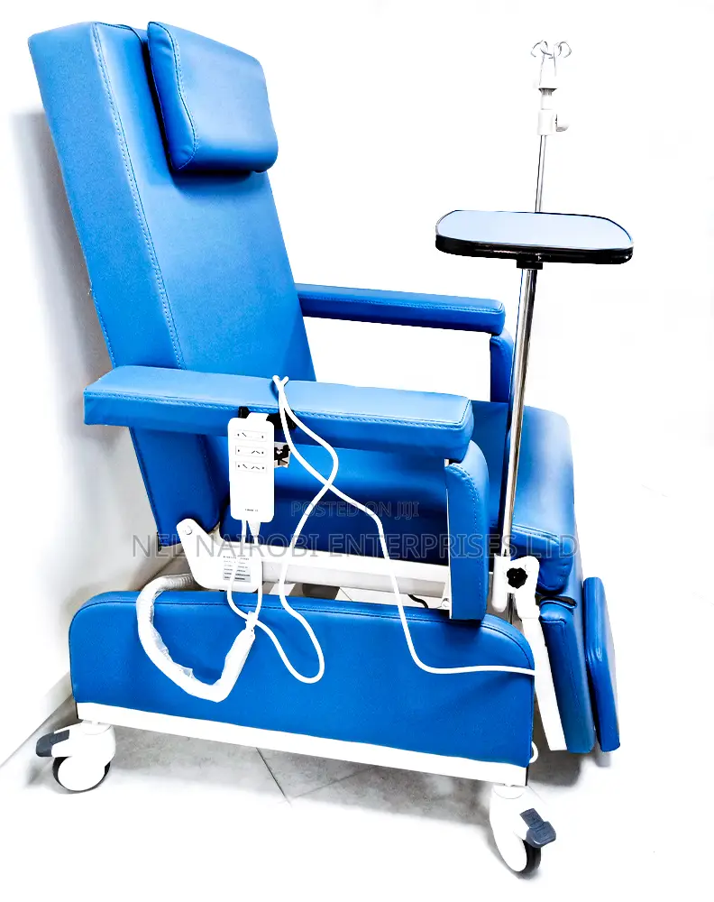 Light Blue Green Brown Electric Dialysis Chair