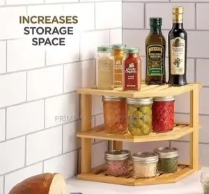 Bamboo Corner Kitchen Rack