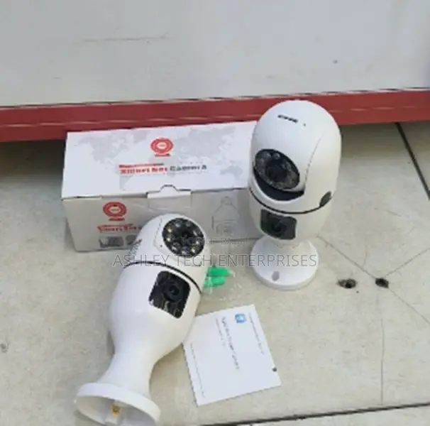 PTZ Dual Lens V380 Bulb Security Camera