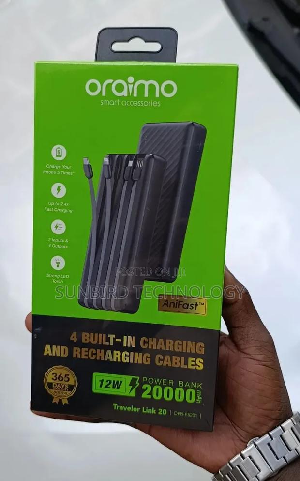 Oraimo Traveler Link 20 Opb-P5201 20,000mah Powerbank - main view