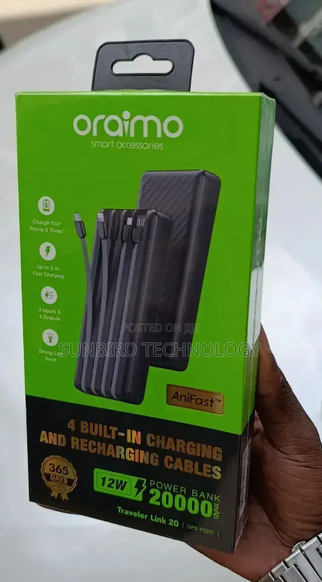 Oraimo Traveler Link 20 Opb-P5201 20,000mah Powerbank