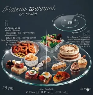 Glass Cake Turnable 35cm