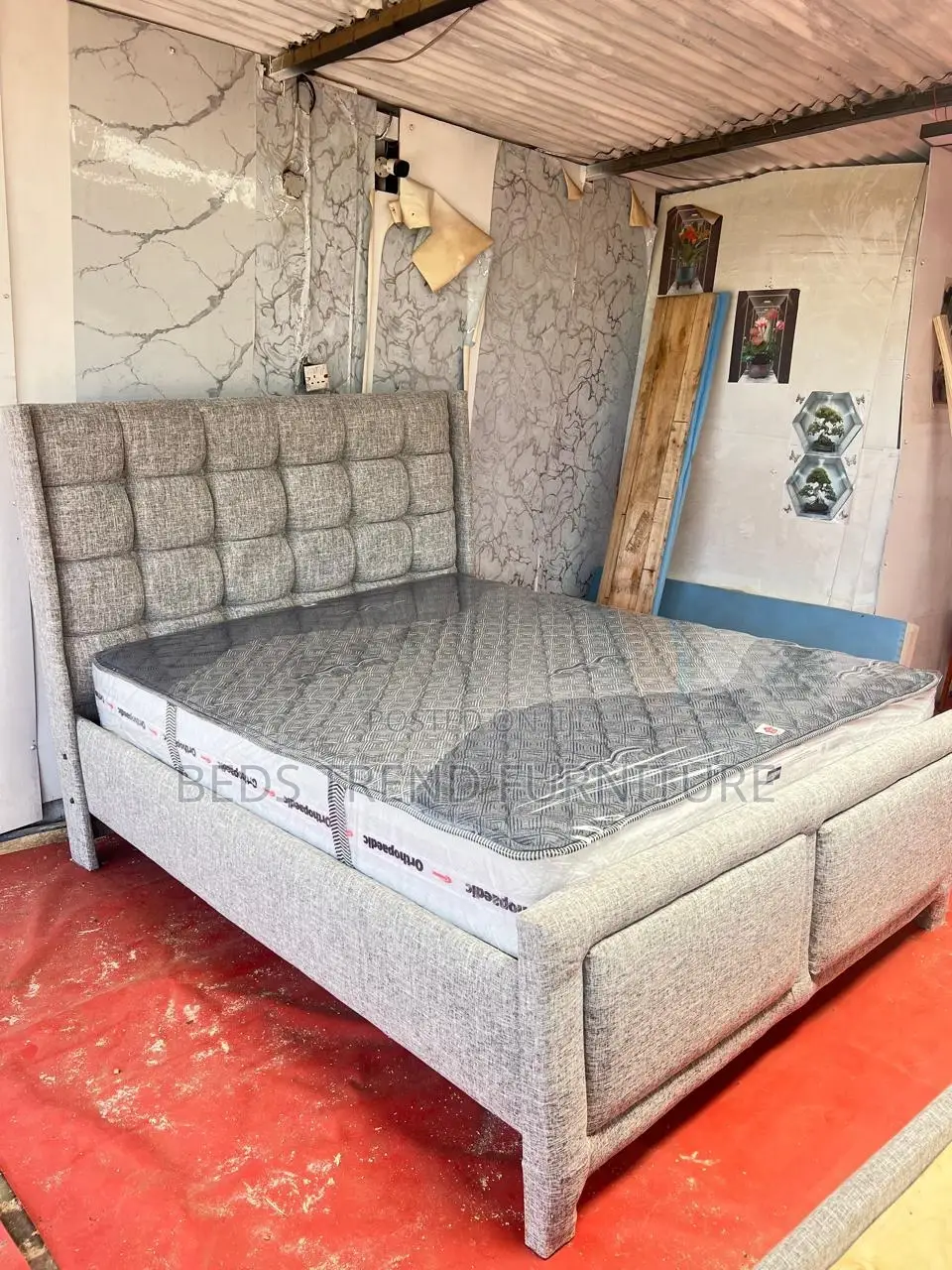 Luxury Grey 6 by 6 Bed