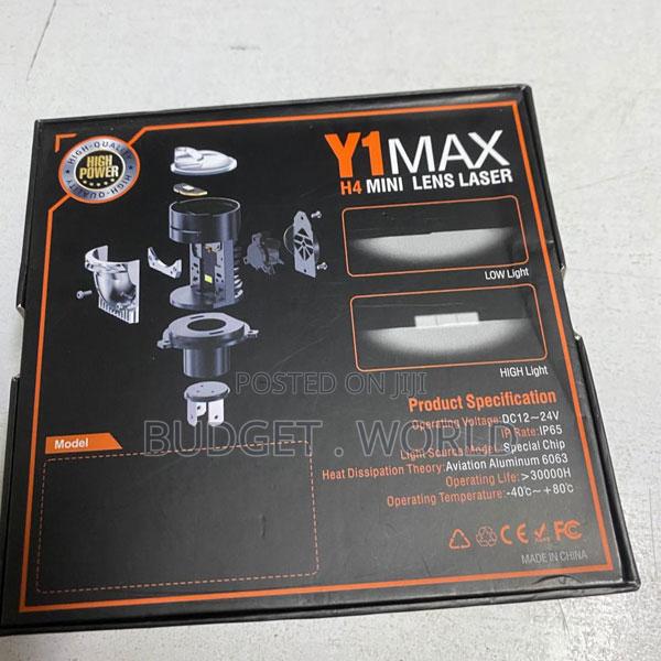 Y1 Max H4 Ultra Bright Mini Led Lens Headlights for Cars