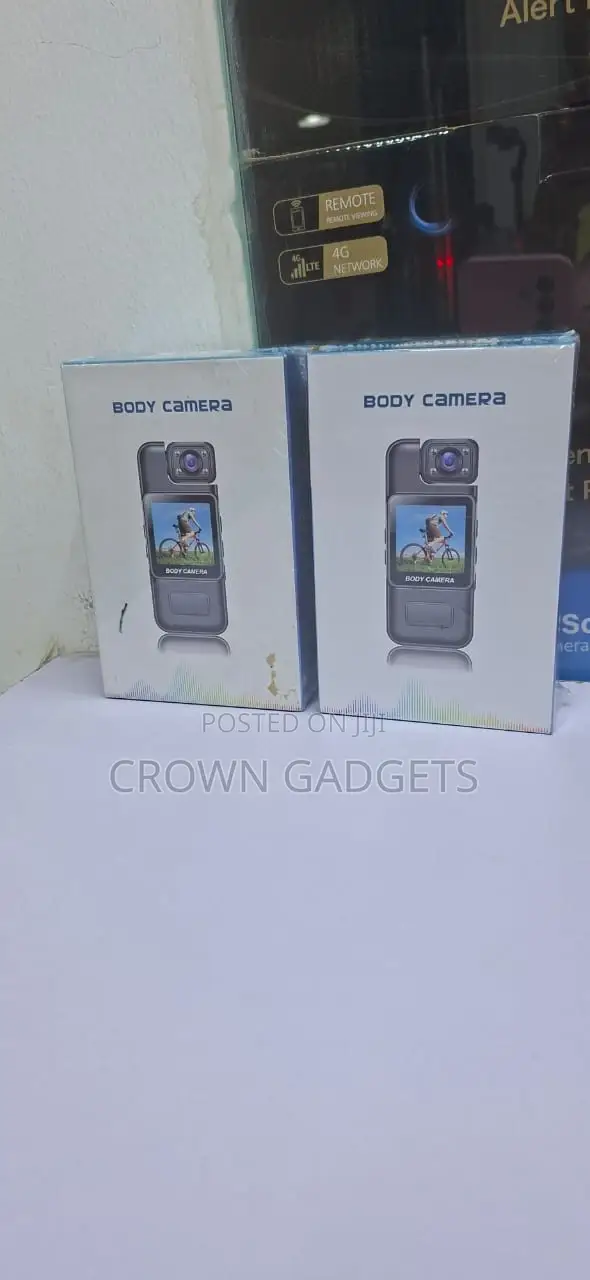1080p Hd Body Camera - Rechargeable, Clip-on, Black