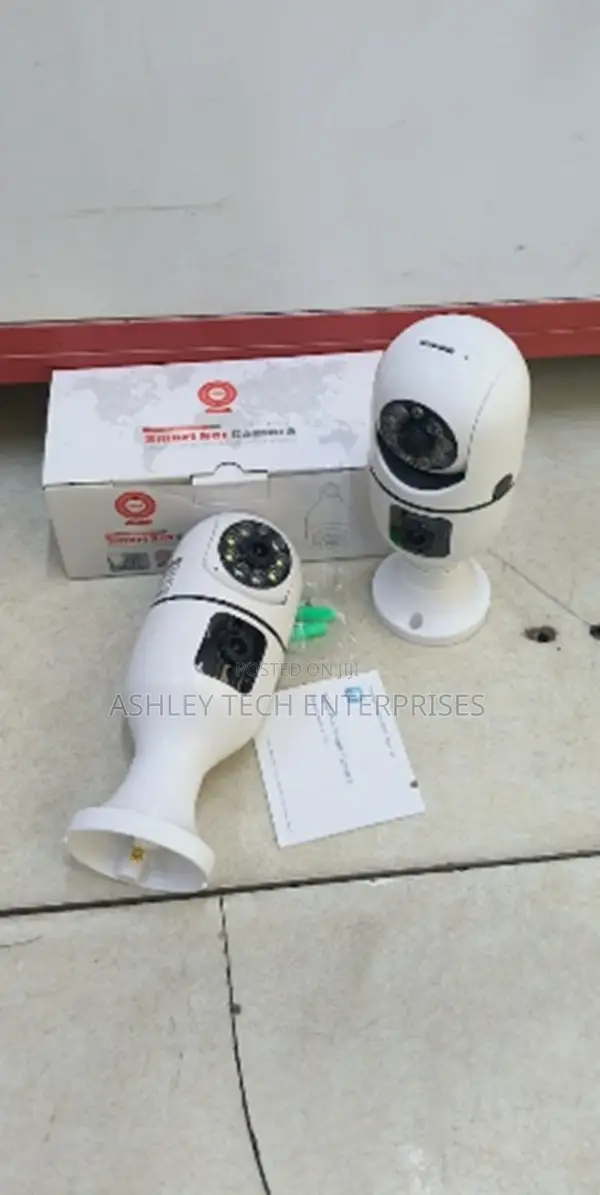 Wireless PTZ Bulb CCTV Camera – V380 Wifi Camera