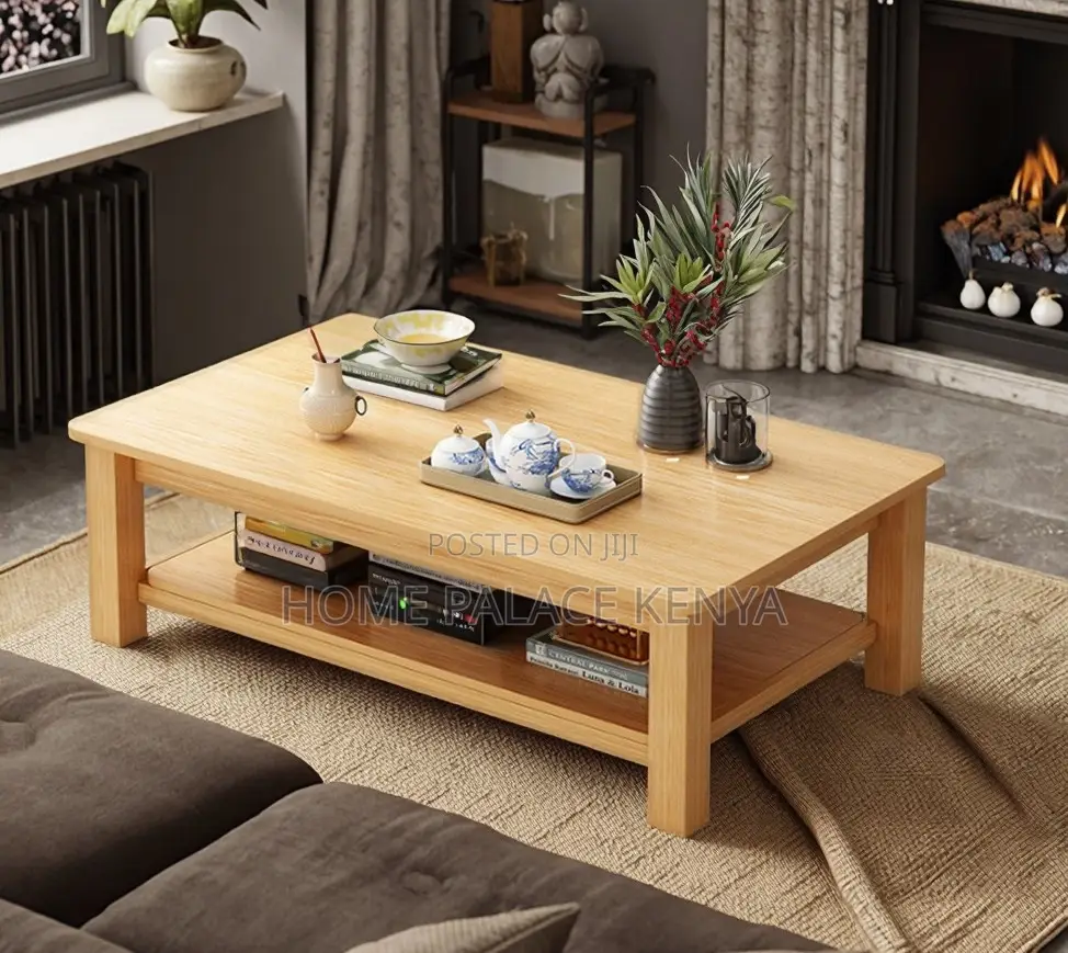 Coffee Table: Vintage Style Wood Coffee Table