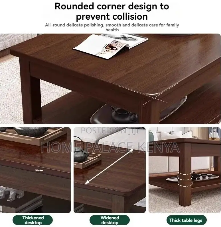 Coffee Table: Vintage Style Wood Coffee Table