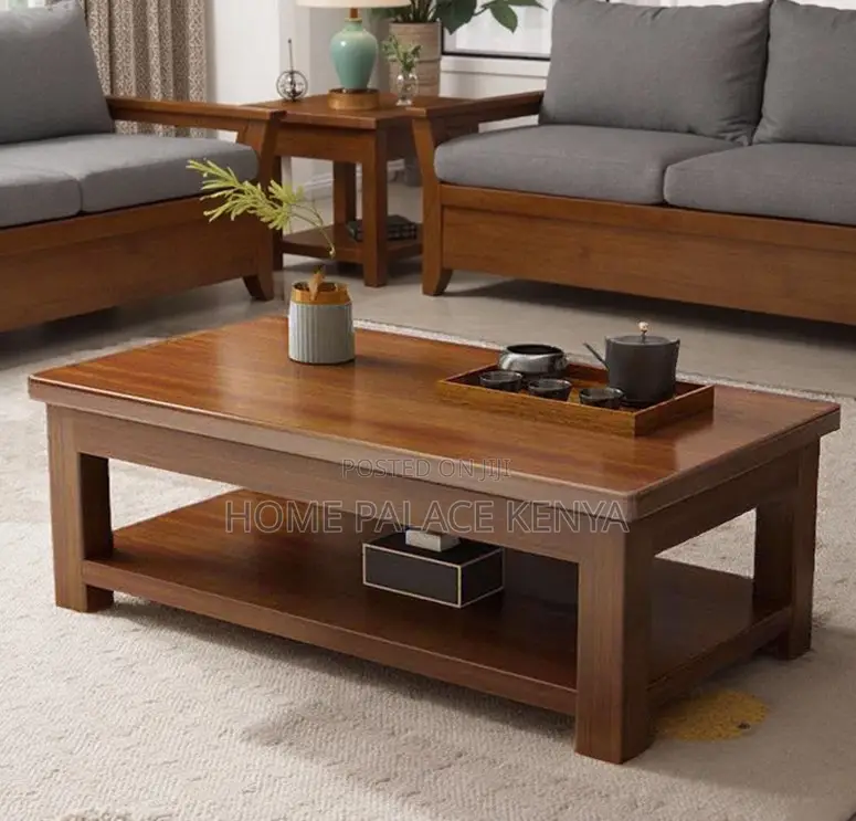 Coffee Table: Vintage Style Wood Coffee Table