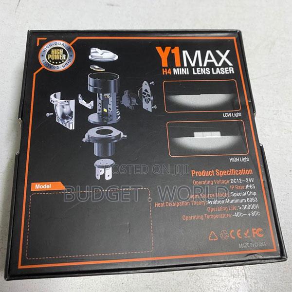 Y1 Max H4 Bi Led Mini Projector Headlights With High and Low Beam
