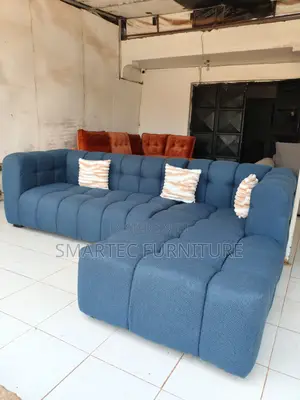 6 Seater Modern Blue L Bubble Seat
