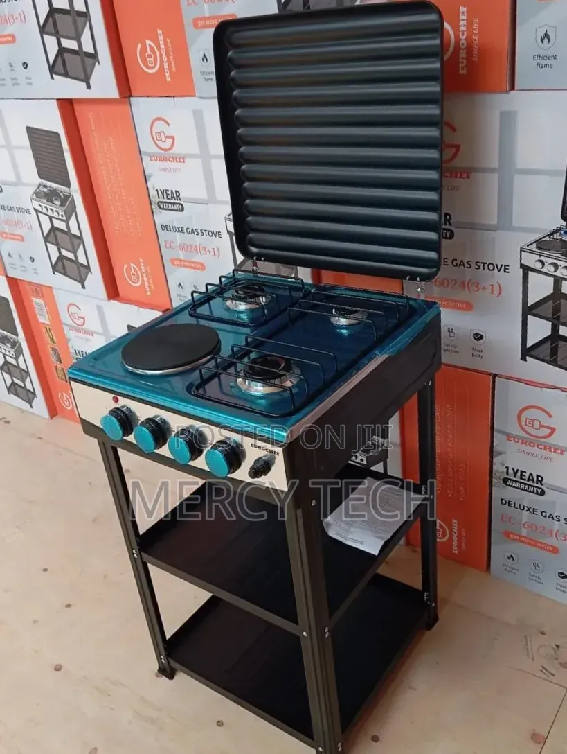 Eurochef Ec-6024 (3+1) Deluxe Gas Stove With Stand