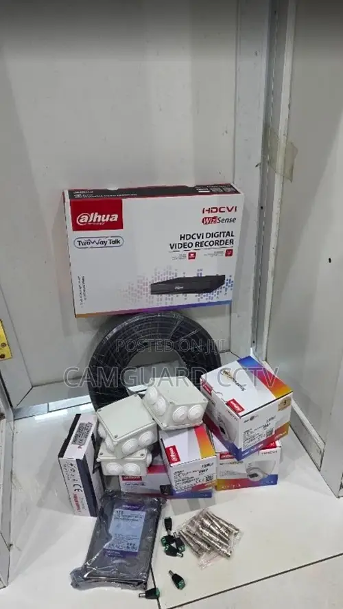 Dahua Security Camera Package With DVR Installation Accessories