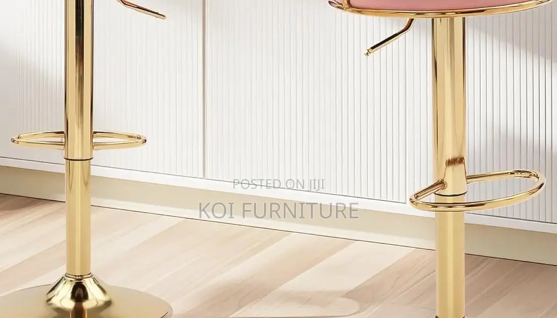 Barstools; Vcklp1 Leather Adjustable Koi Barstools