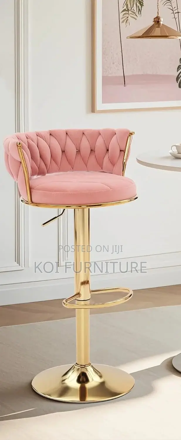 Barstools; Vcklp1 Leather Adjustable Koi Barstools